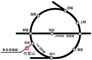 地図 渋谷区代官山町20-23